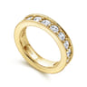 Eternity Band Wedding Ring in 14k Yellow Gold with Round Natural Diamond at Gabriel & Co.