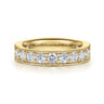 Eternity Band Wedding Ring in 14k Yellow Gold with Round Natural Diamond at Gabriel & Co.