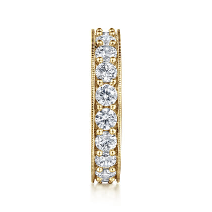Calabria - 14k Yellow Gold Channel Prong Set Eternity Band