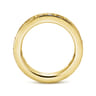 Eternity Band Wedding Ring in 14k Yellow Gold with Round Natural Diamond at Gabriel & Co.