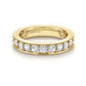 Eternity Band Wedding Ring in 14k Yellow Gold with Round Natural Diamond at Gabriel & Co.