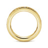 Eternity Band Wedding Ring in 14k Yellow Gold with Round Natural Diamond at Gabriel & Co.