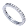 Eternity Band Wedding Ring in 14k White Gold with Round Natural Diamond at Gabriel & Co.