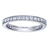 Eternity Band Wedding Ring in 14k White Gold with Round Natural Diamond at Gabriel & Co.