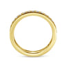 Eternity Band Wedding Ring in 14k Yellow Gold with Round Natural Diamond at Gabriel & Co.