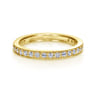 Eternity Band Wedding Ring in 14k Yellow Gold with Round Natural Diamond at Gabriel & Co.