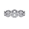 Eternity Band Wedding Ring in 14k White Gold with Round Natural Diamond at Gabriel & Co.