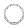 Eternity Band Wedding Ring in 14k White Gold with Round Natural Diamond at Gabriel & Co.