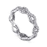 Eternity Band Wedding Ring in 14k White Gold with Round Natural Diamond at Gabriel & Co.