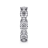 Eternity Band Wedding Ring in 14k White Gold with Round Natural Diamond at Gabriel & Co.