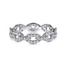 Eternity Band Wedding Ring in 14k White Gold with Round Natural Diamond at Gabriel & Co.