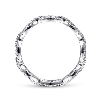 Calie - 14K White Gold Diamond Eternity Band