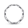Eternity Band Wedding Ring in 14k White Gold with Round Natural Diamond at Gabriel & Co.