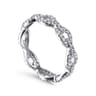 Eternity Band Wedding Ring in 14k White Gold with Round Natural Diamond at Gabriel & Co.