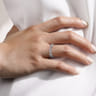 Eternity Band Wedding Ring in 14k White Gold with Round Natural Diamond at Gabriel & Co.