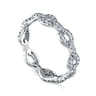 Eternity Band Wedding Ring in 14k White Gold with Round Natural Diamond at Gabriel & Co.
