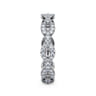 Eternity Band Wedding Ring in 14k White Gold with Round Natural Diamond at Gabriel & Co.