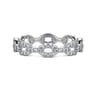 Eternity Band Wedding Ring in 14k White Gold with Round Natural Diamond at Gabriel & Co.