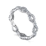 Eternity Band Wedding Ring in 14k White Gold with Round Natural Diamond at Gabriel & Co.
