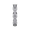 Eternity Band Wedding Ring in 14k White Gold with Round Natural Diamond at Gabriel & Co.