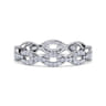 Eternity Band Wedding Ring in 14k White Gold with Round Natural Diamond at Gabriel & Co.