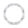 Eternity Band Wedding Ring in 14k White Gold with Round Natural Diamond at Gabriel & Co.