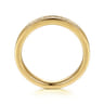 Straight Wedding Ring in 14k Yellow Gold with Princess Cut Natural Diamond at Gabriel & Co.