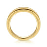 Straight Wedding Ring in 14k Yellow Gold with Princess Cut Natural Diamond at Gabriel & Co.
