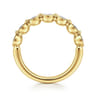 Straight Wedding Ring in 14k Yellow Gold with Round Natural Diamond at Gabriel & Co.