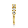 Straight Wedding Ring in 14k Yellow Gold with Round Natural Diamond at Gabriel & Co.