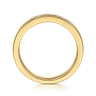 Fancy Wedding Ring in 14k Yellow Gold with Baguette Natural Diamond at Gabriel & Co.