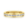 Fancy Wedding Ring in 14k Yellow Gold with Baguette Natural Diamond at Gabriel & Co.