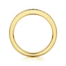 Fancy Wedding Ring in 14k Yellow Gold with Baguette Natural Diamond at Gabriel & Co.
