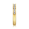 Fancy Wedding Ring in 14k Yellow Gold with Baguette Natural Diamond at Gabriel & Co.