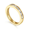 Straight Wedding Ring in 14k Yellow Gold with Baguette Natural Diamond at Gabriel & Co.