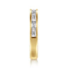 Straight Wedding Ring in 14k Yellow Gold with Baguette Natural Diamond at Gabriel & Co.