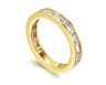 Eternity Band Wedding Ring in 14k Yellow Gold with Baguette Natural Diamond at Gabriel & Co.