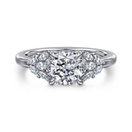 Cami - 14K White Gold Cushion Cut Diamond Engagement Ring