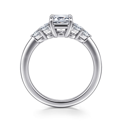 Cami - 14K White Gold Emerald Cut Diamond Engagement Ring