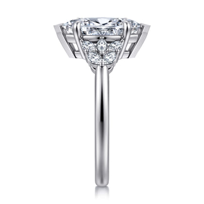 Cami - 14K White Gold Marquise Shape Diamond Engagement Ring