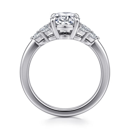 Cami - 14K White Gold Oval Diamond Engagement Ring
