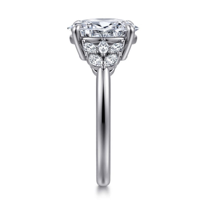 Cami - 14K White Gold Oval Diamond Engagement Ring