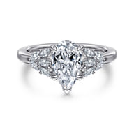 Cami - 14K White Gold Pear Shape Diamond Engagement Ring
