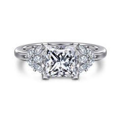 Cami - 14K White Gold Princess Cut Diamond Engagement Ring