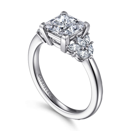 Cami - 14K White Gold Princess Cut Diamond Engagement Ring