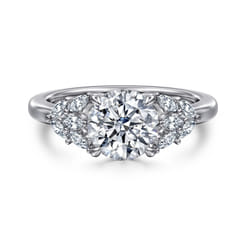 Cami - 14K White Gold Round Diamond Engagement Ring