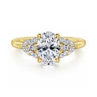 Cami - 14K Yellow Gold Oval Diamond Engagement Ring