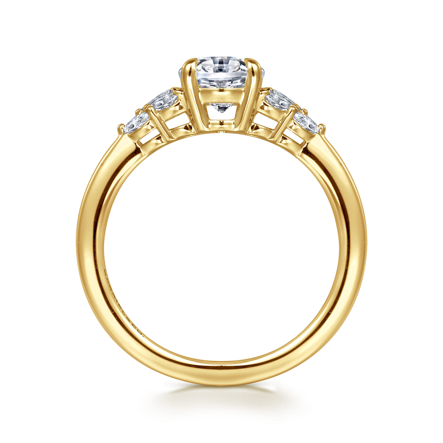 Cami - 14K Yellow Gold Oval Diamond Engagement Ring