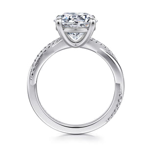 Campana - 14K White Gold Round Diamond Engagement Ring