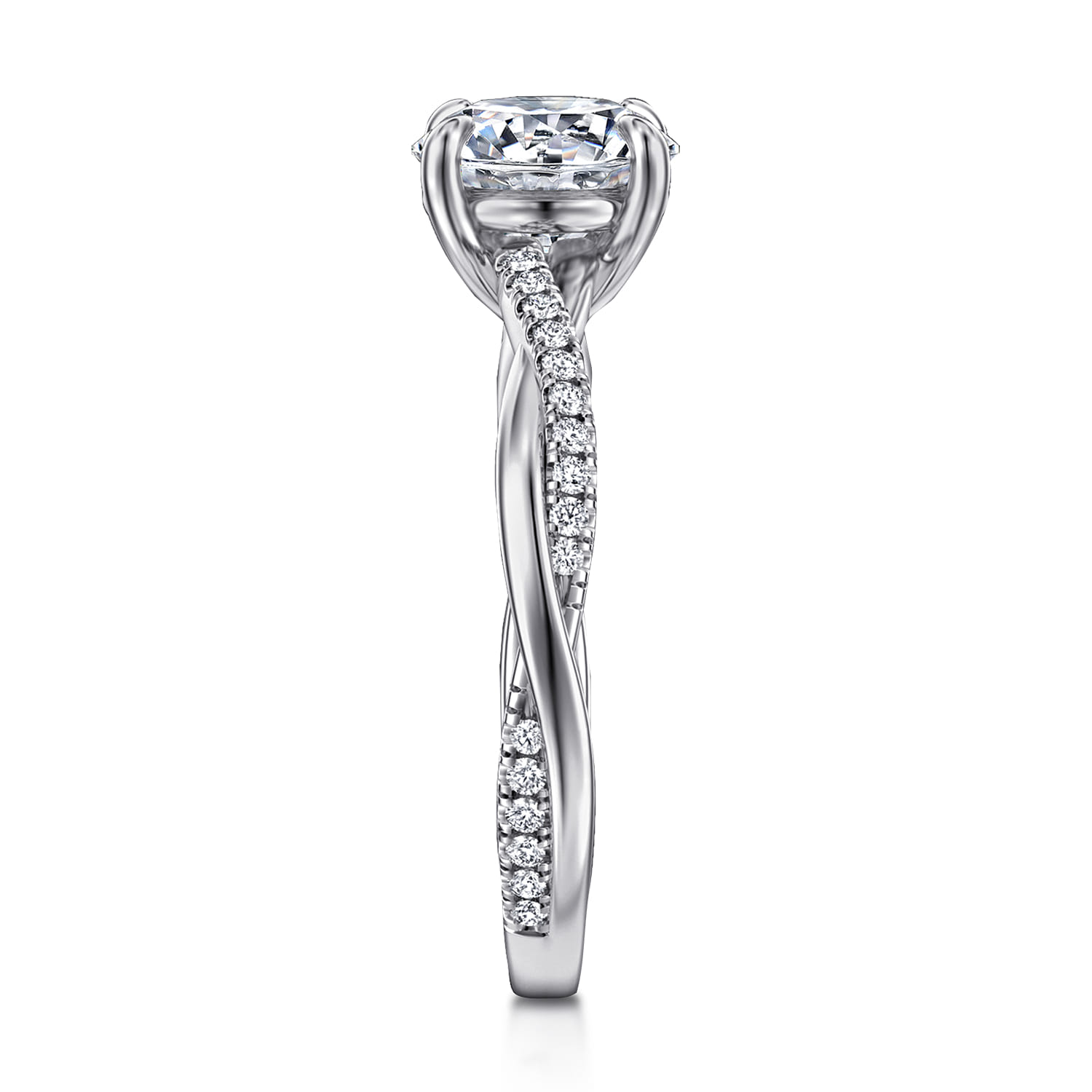 Round Twisted Ring in Platinum | Gabriel & Co. ER14922R6PT4JJ